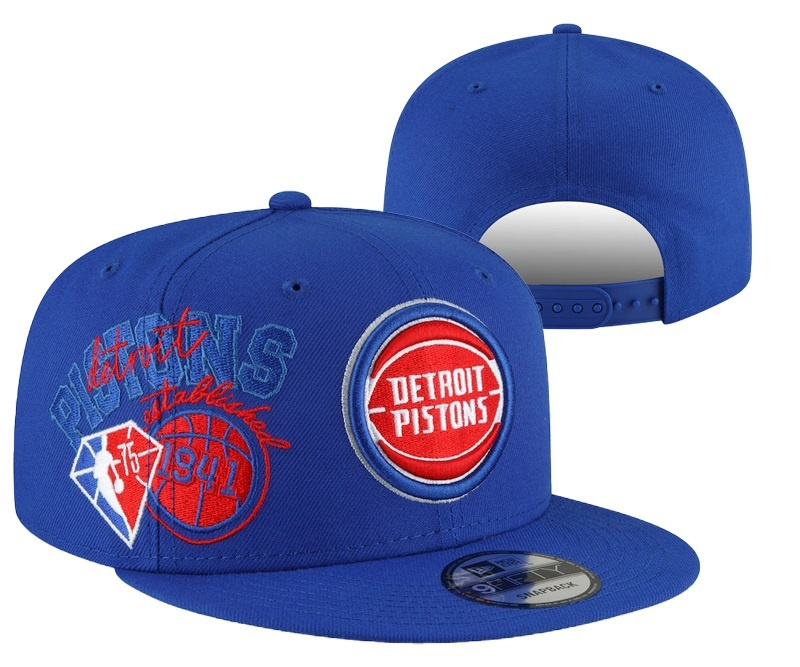 Pistons Team Logo Blue 75th Anniversary Adjustable Hat YD,We sell and wholesale Pistons Team Logo Blue 75th Anniversary Adjustable Hat YD on line form chian!